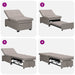Uittrekbare Slaapbank Taupe 194 x 50 x 82 cm Stof