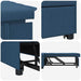 Uittrekbare Slaapbank Blauw 194 x 50 x 82 cm Stof