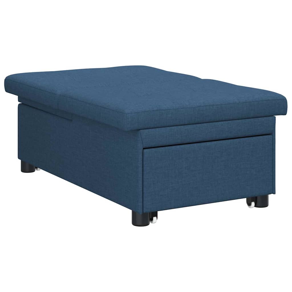Uittrekbare Slaapbank Blauw 194 x 50 x 82 cm Stof