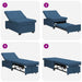 Uittrekbare Slaapbank Blauw 194 x 50 x 82 cm Stof