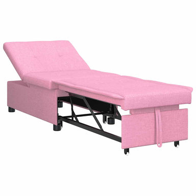 Uittrekbare Slaapbank Roze 194 x 50 x 82 cm Stof