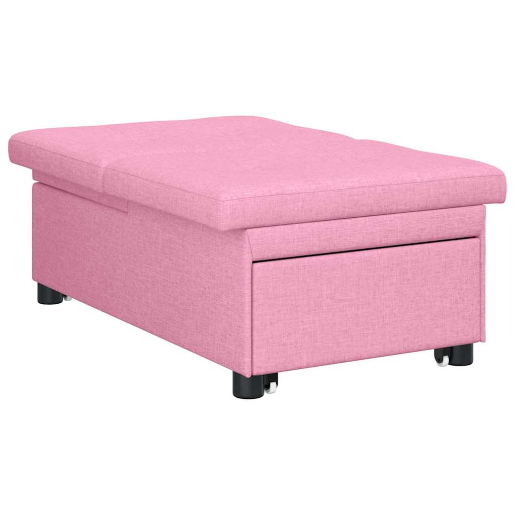 Uittrekbare Slaapbank Roze 194 x 50 x 82 cm Stof