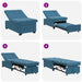 Slaapbank Blauw 194 x 67 x 82 cm Fluweel