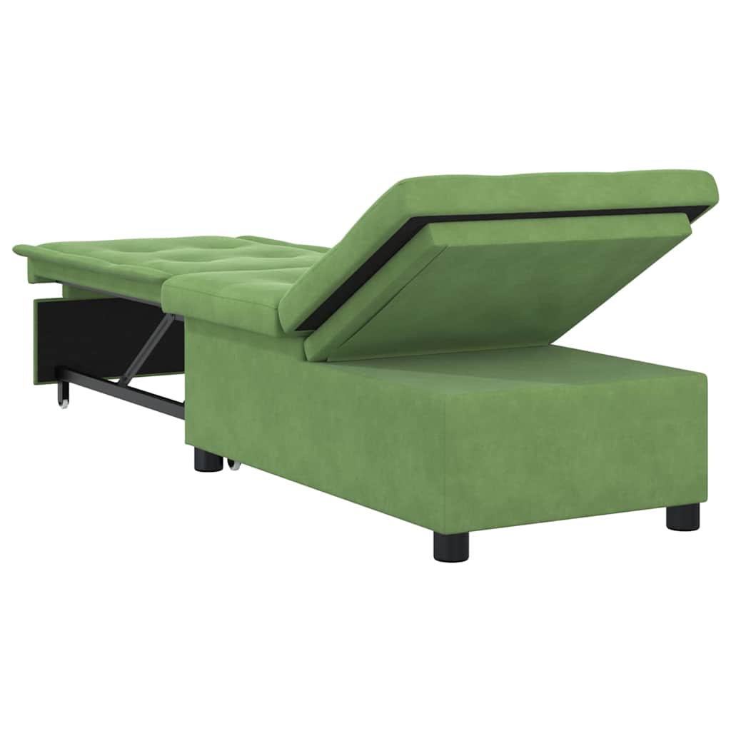 Slaapbank Lichtgroen 194 x 67 x 82 cm Fluweel