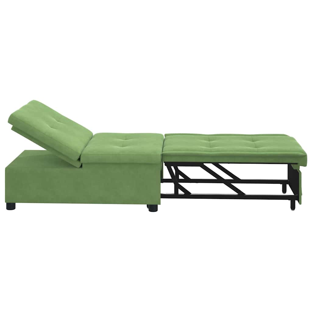 Slaapbank Lichtgroen 194 x 67 x 82 cm Fluweel