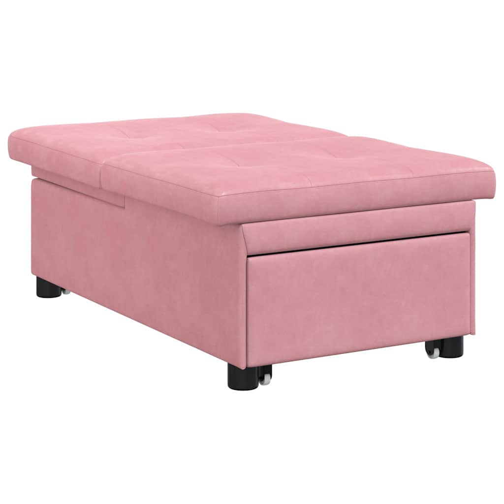 Slaapbank Roze 194 x 67 x 82 cm Fluweel