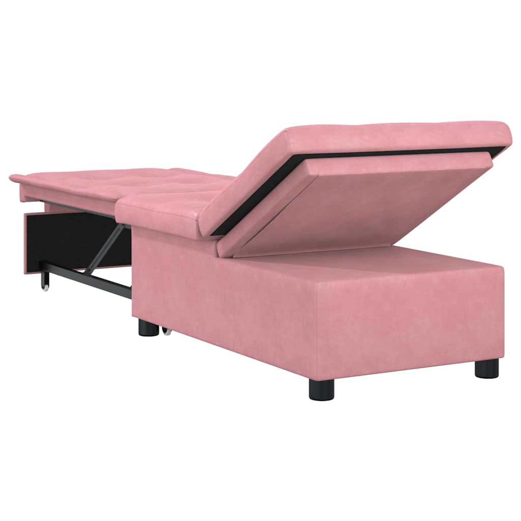 Slaapbank Roze 194 x 67 x 82 cm Fluweel