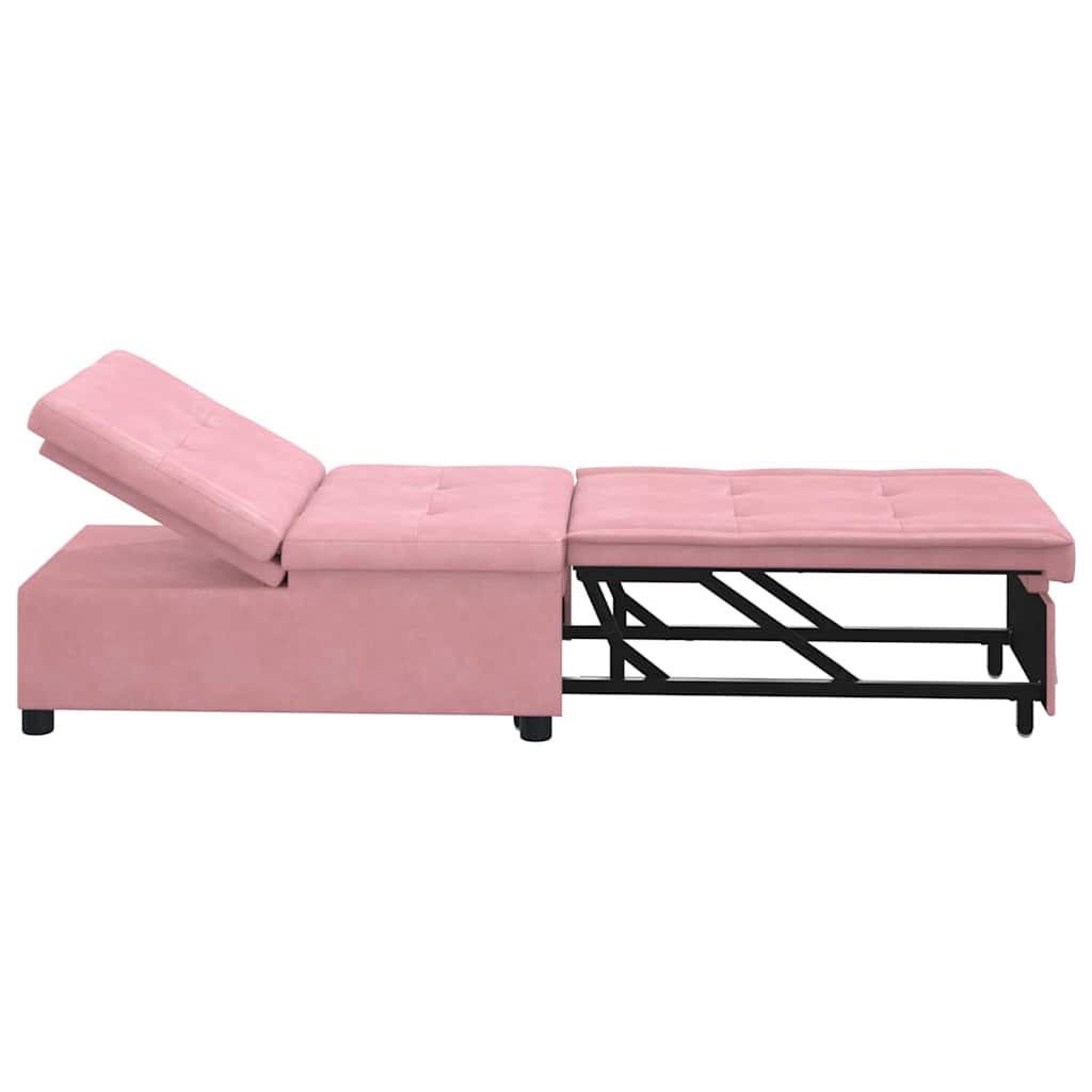 Slaapbank Roze 194 x 67 x 82 cm Fluweel