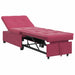 Slaapbank Wijnrood 194 x 67 x 82 cm Fluweel