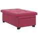 Slaapbank Wijnrood 194 x 67 x 82 cm Fluweel