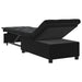 Slaapbank Zwart 194 x 67 x 82 cm Fluweel