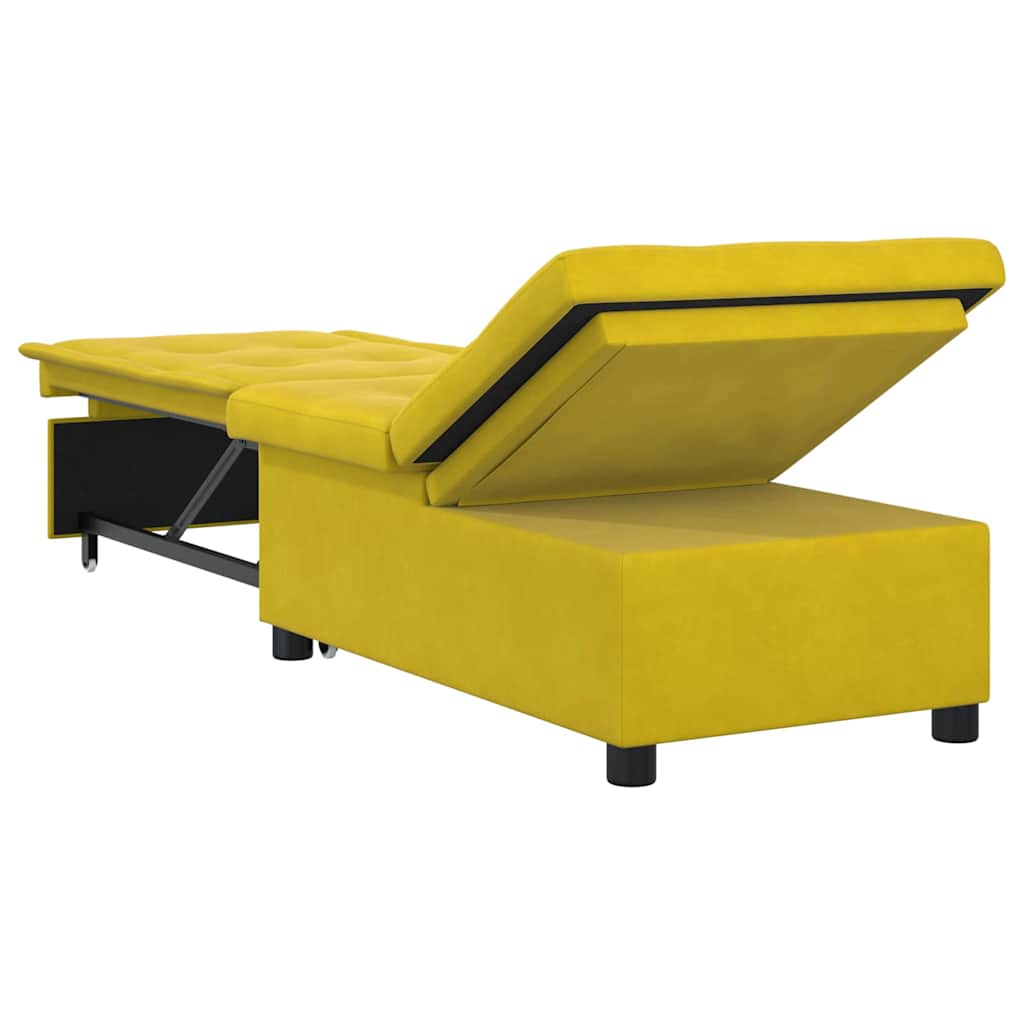 Slaapbank Geel 194 x 67 x 82 cm Fluweel