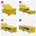 Slaapbank Geel 194 x 67 x 82 cm Fluweel