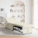 Slaapbank Crème 194 x 67 x 82 cm Fluweel