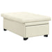 Slaapbank Crème 194 x 67 x 82 cm Fluweel