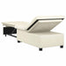 Slaapbank Crème 194 x 67 x 82 cm Fluweel