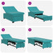 Slaapbank Turquoise 194 x 67 x 82 cm Fluweel