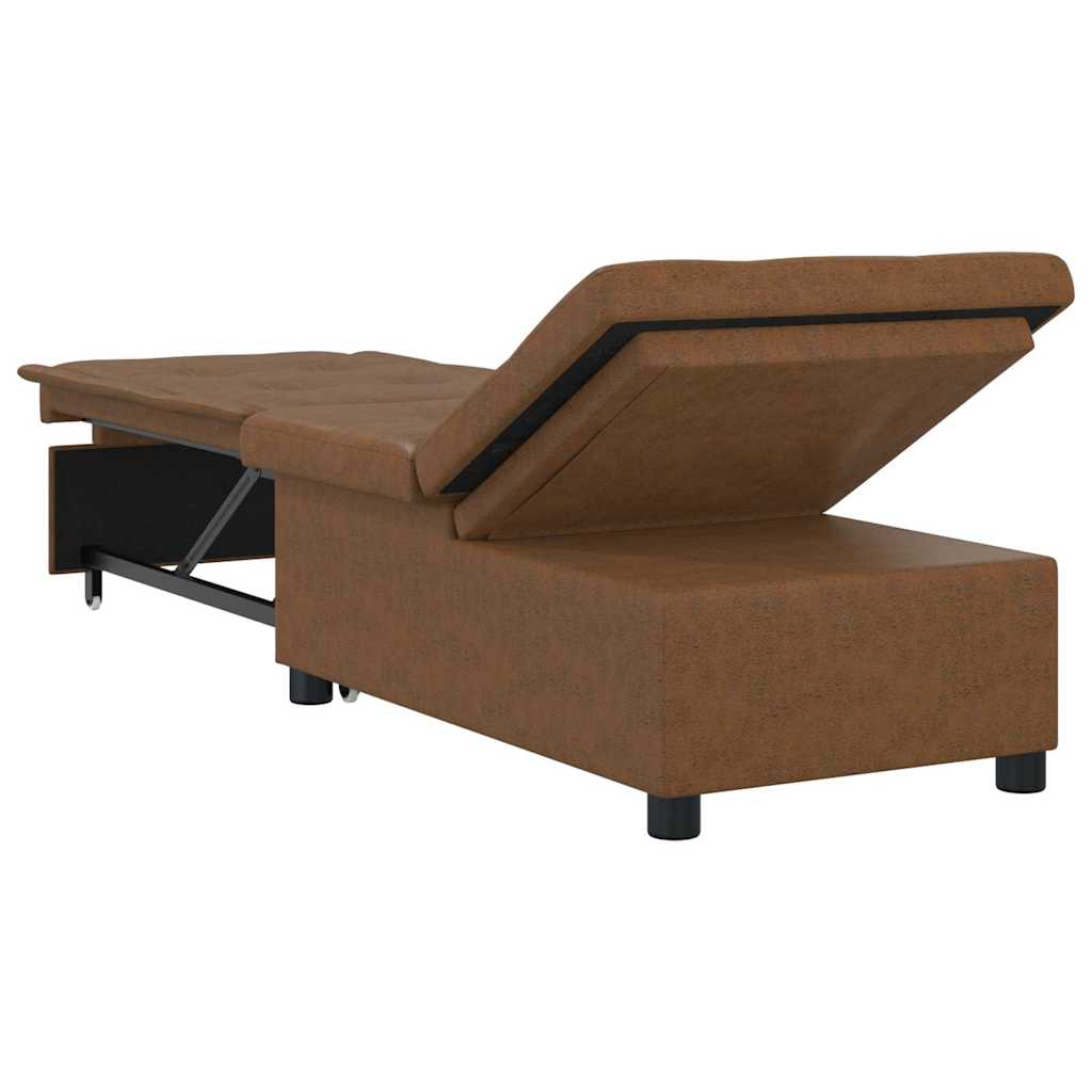 Slaapbank Bruin 194 x 67 x 82 cm Huahua Stof