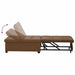 Slaapbank Bruin 194 x 67 x 82 cm Huahua Stof