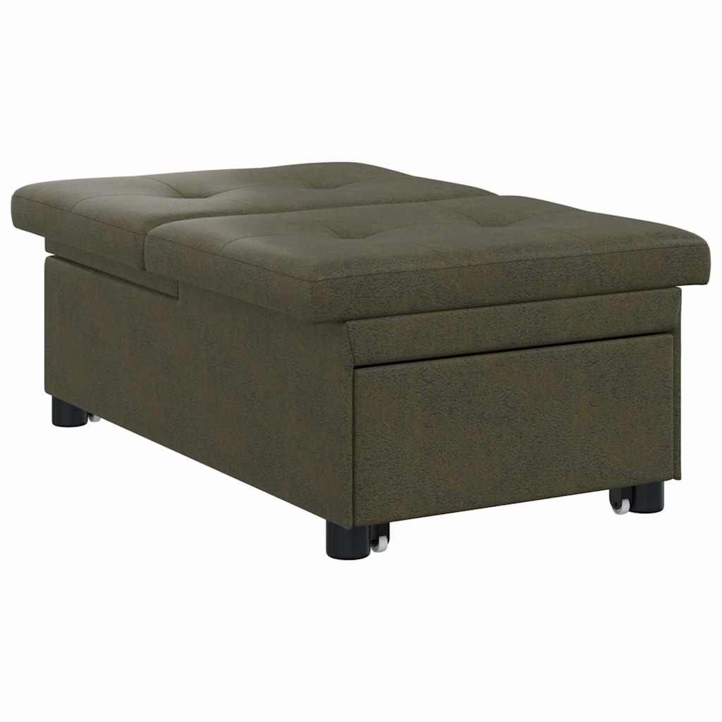 Slaapbank Donkergrijs 194 x 67 x 82 cm Huahua Stof