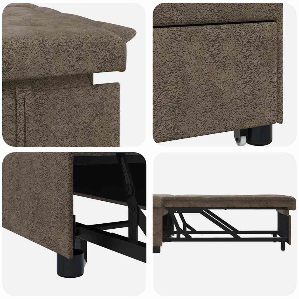Slaapbank Legergroen 194 x 67 x 82 cm Huahua Stof