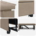 Uittrekbare Slaapbank Taupe 194 x 67 x 82 cm Microvezel