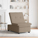 Uittrekbare Slaapbank Taupe 194 x 67 x 82 cm Microvezel