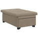 Uittrekbare Slaapbank Taupe 194 x 67 x 82 cm Microvezel