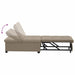 Uittrekbare Slaapbank Taupe 194 x 67 x 82 cm Microvezel