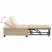 Uittrekbare Slaapbank Crème 194 x 67 x 82 cm Microvezel