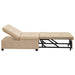 Uittrekbare Slaapbank Crème 194 x 67 x 82 cm Microvezel