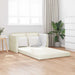 Slaapbank Crème 204 x 122 x 60 cm Fluweel