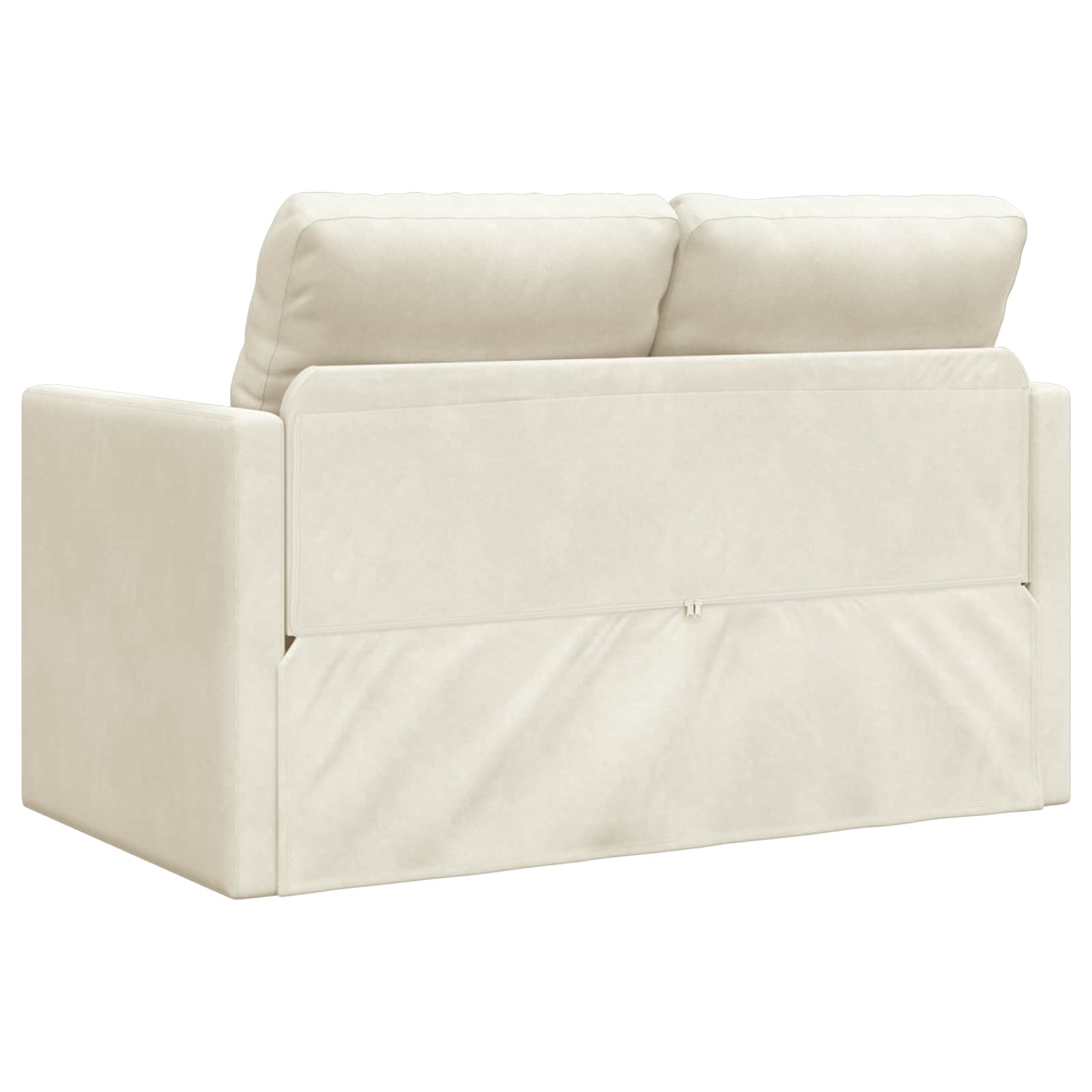 Slaapbank Crème 204 x 122 x 60 cm Fluweel