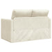 Slaapbank Crème 204 x 122 x 60 cm Fluweel