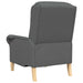 Fauteuil Donkergrijs Stof