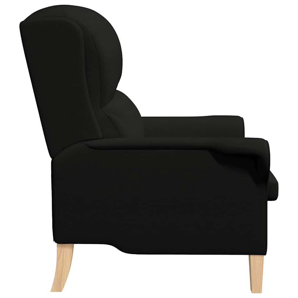 Fauteuil Zwart Stof