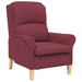 Fauteuil Wijnrood Stof