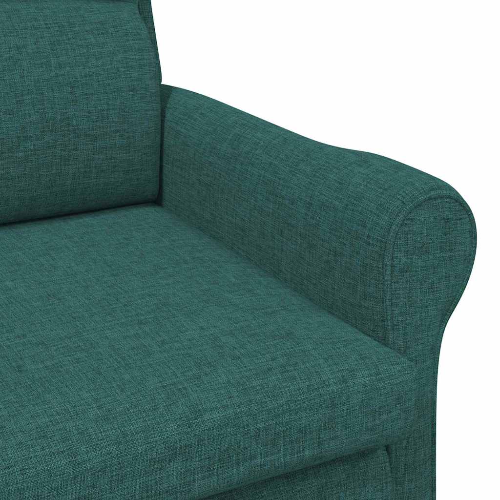 Fauteuil Donkergroen Stof