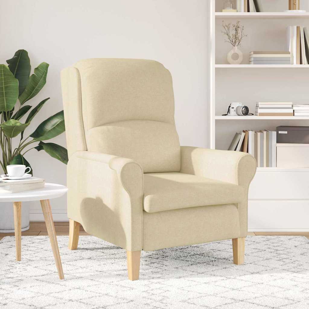 Fauteuil Crème Stof