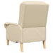 Fauteuil Crème Stof