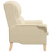 Fauteuil Crème Stof