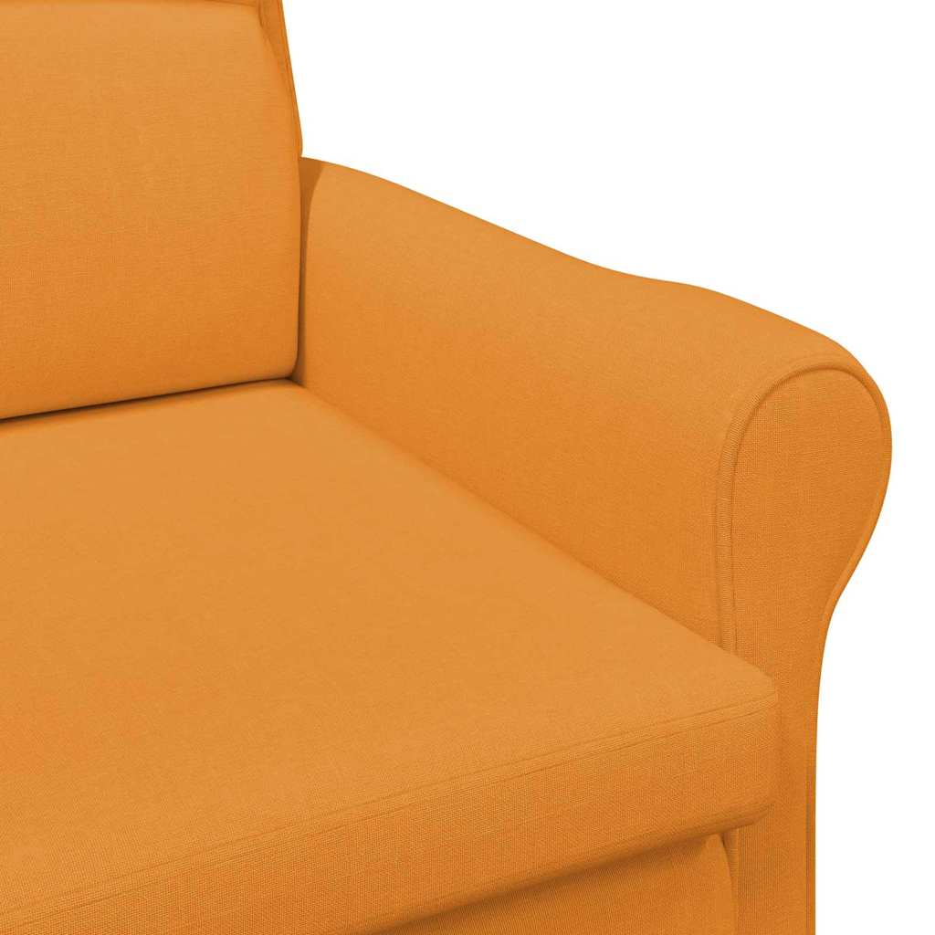 Fauteuil Donkergeel Stof