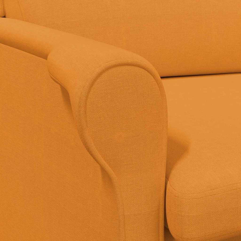 Fauteuil Donkergeel Stof