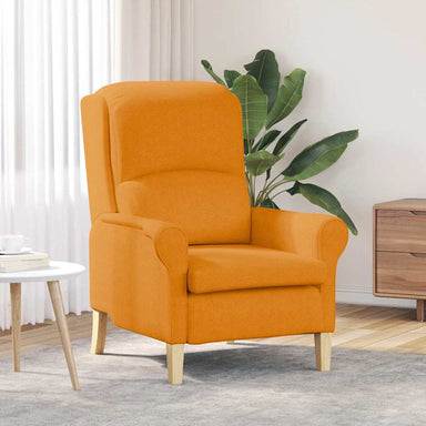 Fauteuil Donkergeel Stof