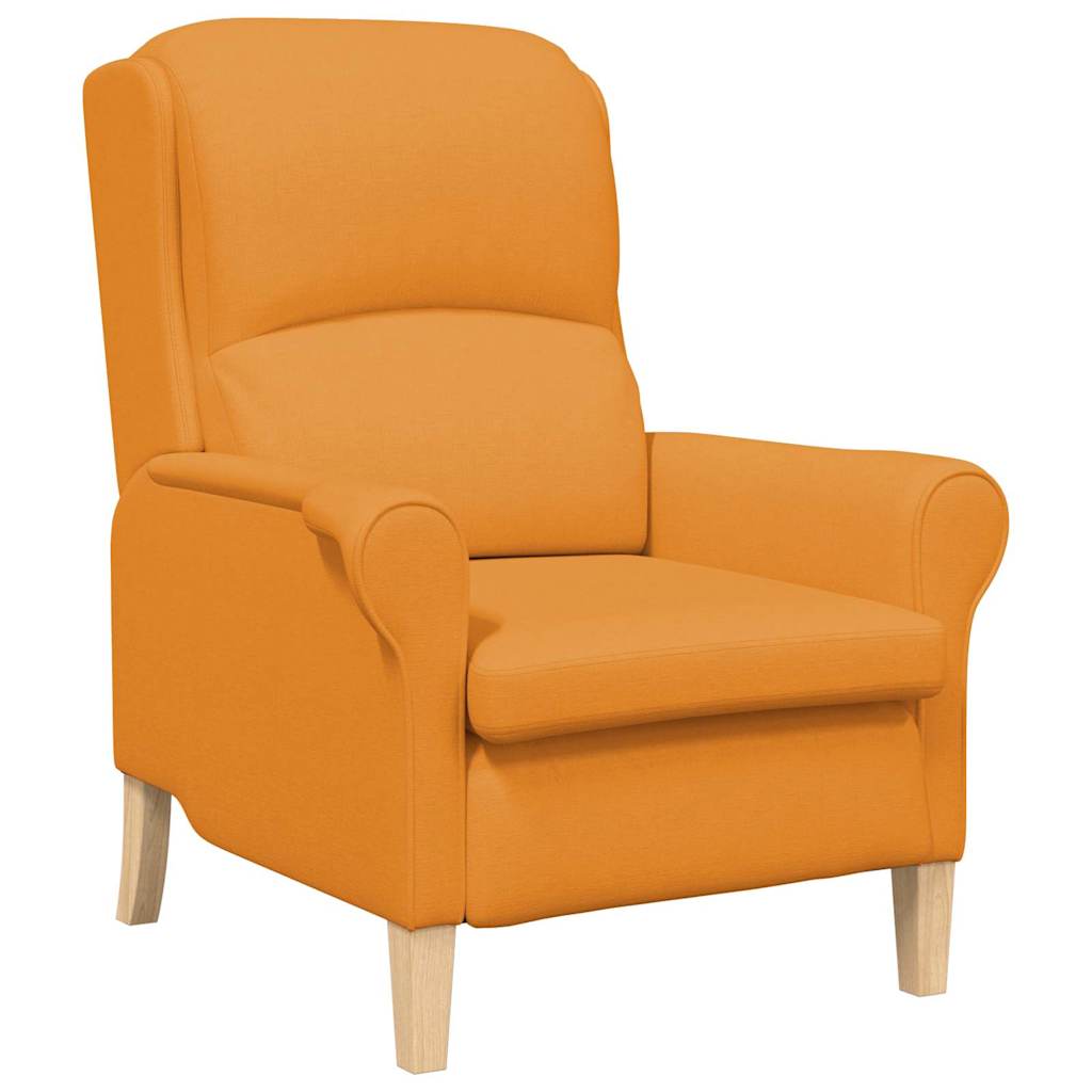 Fauteuil Donkergeel Stof