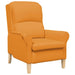 Fauteuil Donkergeel Stof