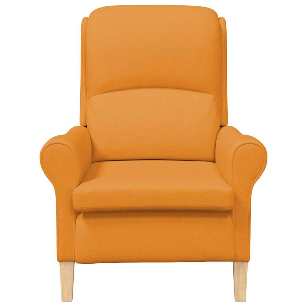 Fauteuil Donkergeel Stof
