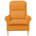 Fauteuil Donkergeel Stof