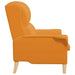 Fauteuil Donkergeel Stof