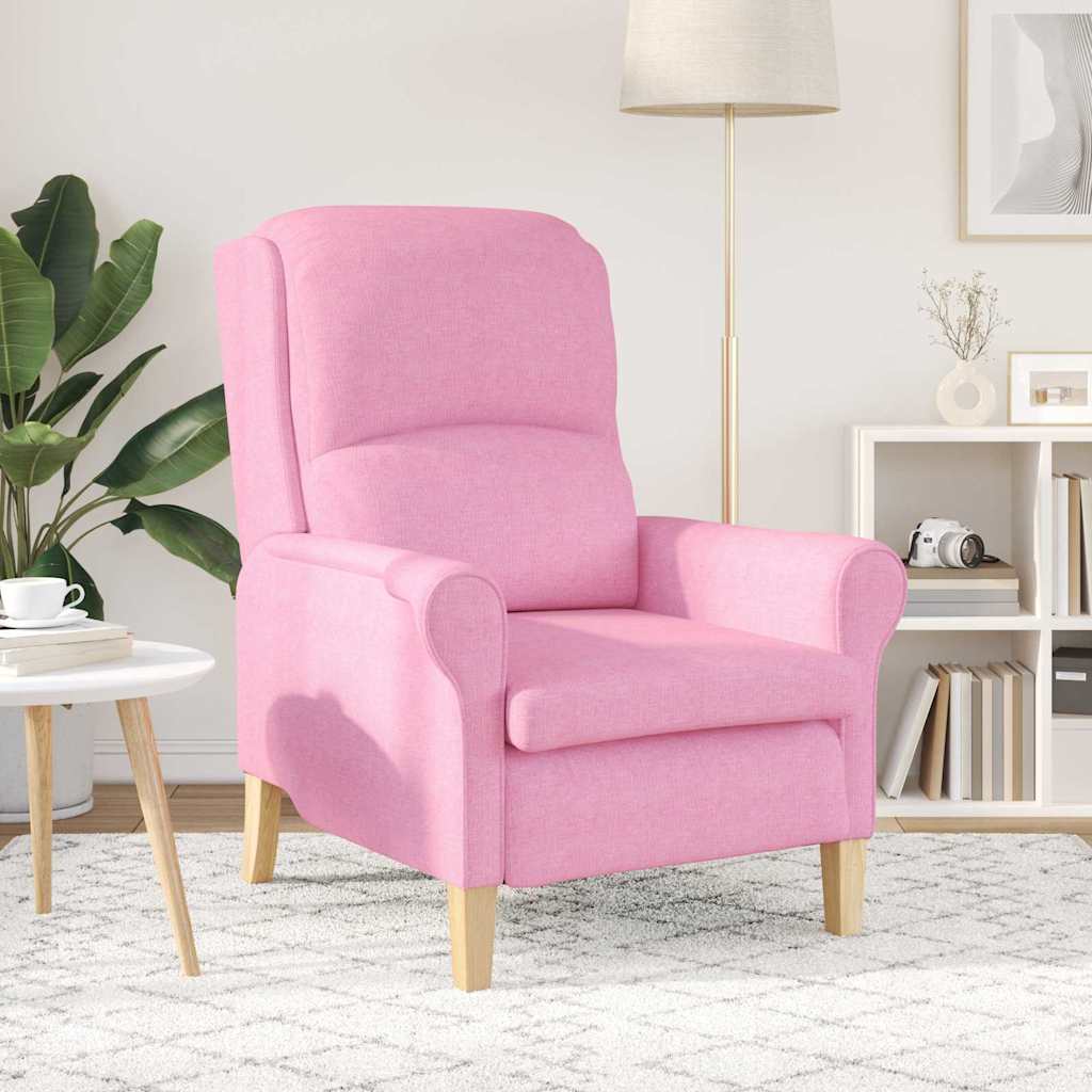 Fauteuil Roze Stof